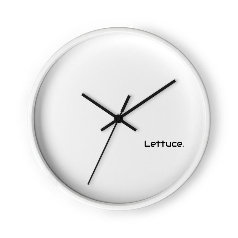 Lettuce. Wall clock